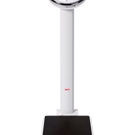 Báscula de columna mecánica con escala circular grande