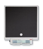 Báscula de piso con interruptores de pie y pantalla doble