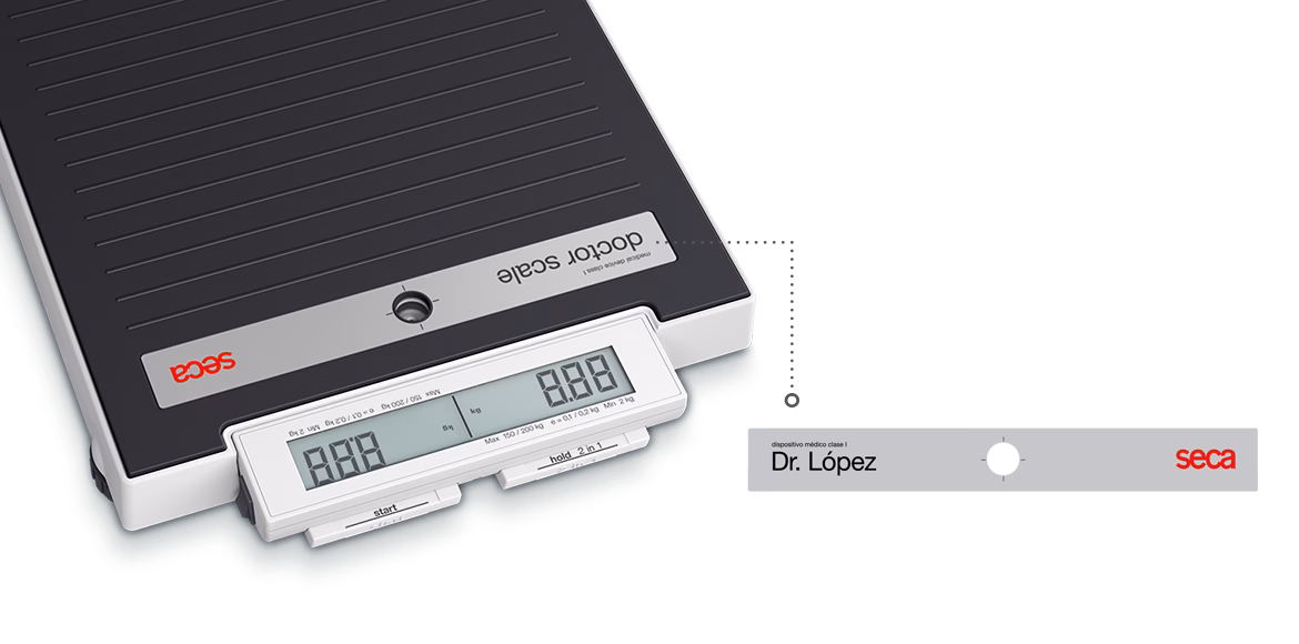 Báscula de piso con etiqueta de nombre personalizable - Imagen 2