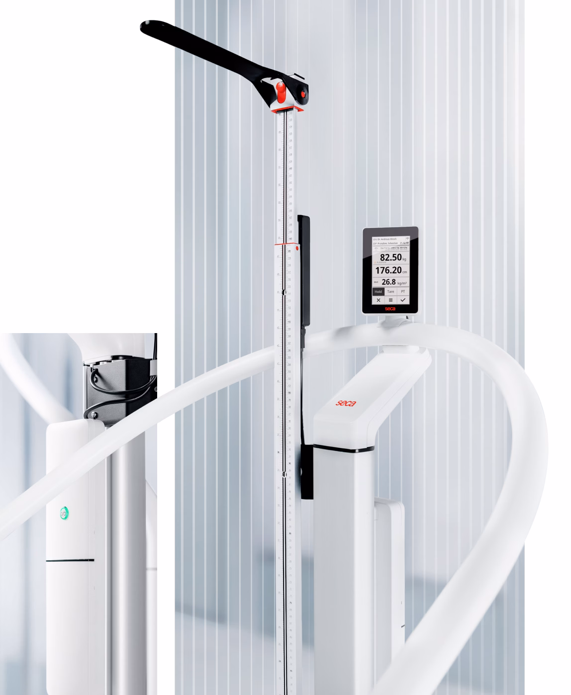 csm_seca_Scale-up_Line_Hero_with_Battery_Pack_2x_36f0d7b82b Báscula con pasamanos validada por HCE con pantalla ID-Display - Imagen 1